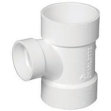 Charlotte Pipe And Foundry PVC004011800HA 4 x 4 x 2 in Sanitary Tee 47397